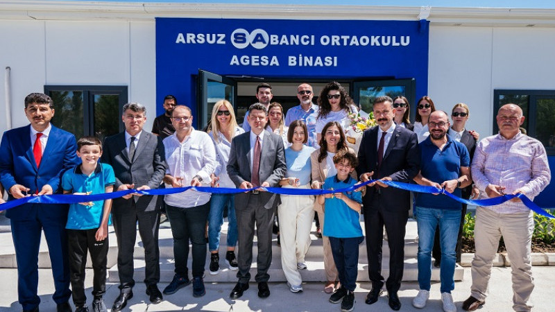 Arsuz Sabancı Ortaokulu AgeSA Binası  Hatay’a Kazandırıldı