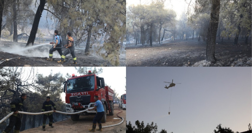 GAZİANTEP BÜYÜKŞEHİR BELEDİYESİ İTFAİYE VE KURUMLARIN İŞBİRLİĞİYLE DÜLÜKBABA ORMAN YANGINI SÖNDÜRÜLD