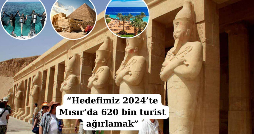 “Hedefimiz 2024’te Mısır’da 620 bin turist ağırlamak”