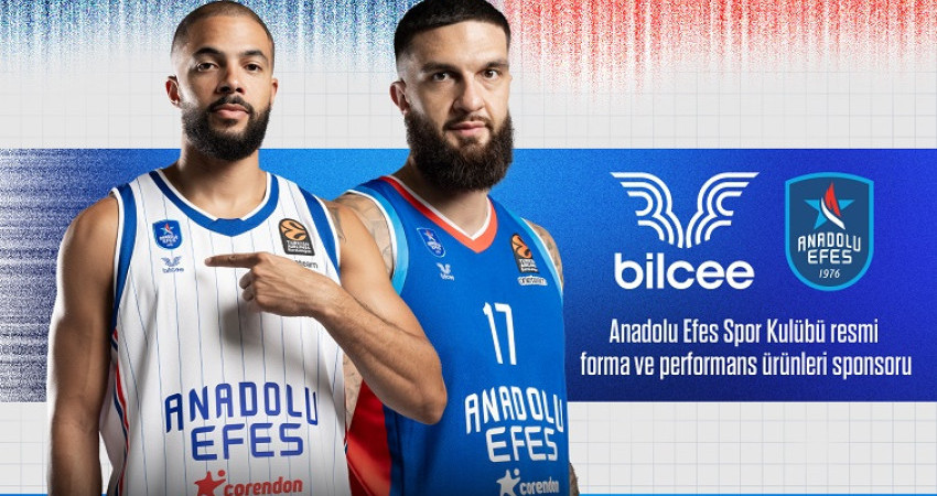 Anadolu Efes Spor Kulübü, resmi forma ve performans ürünleri sponsoru Bilcee ile sözleşme yeniledi