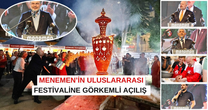 MENEMEN’İN ULUSLARARASI FESTİVALİNE GÖRKEMLİ AÇILIŞ