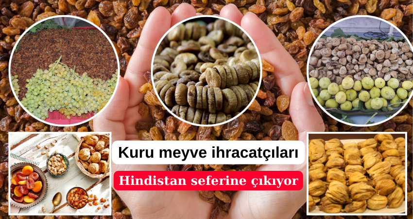 Kuru meyve ihracatçıları Hindistan seferine çıkıyor