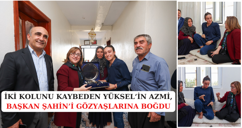 İKİ KOLUNU KAYBEDEN YÜKSEL’İN AZMİ, BAŞKAN ŞAHİN’İ GÖZYAŞLARINA BOĞDU