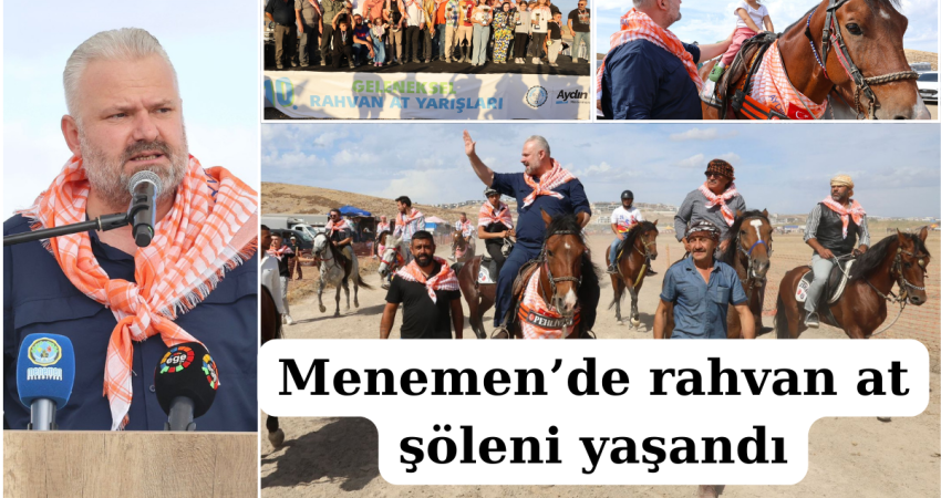 Menemen’de rahvan at şöleni yaşandı