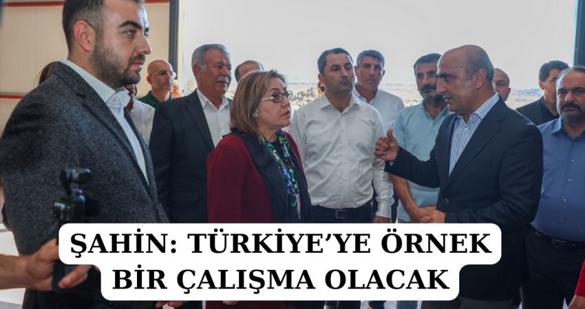 ŞAHİN: TÜRKİYE’YE ÖRNEK BİR ÇALIŞMA OLACAK