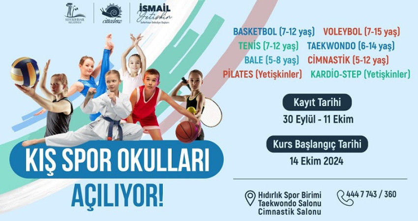 Seferihisar’da Kış Spor Okulları heyecanı başlıyor