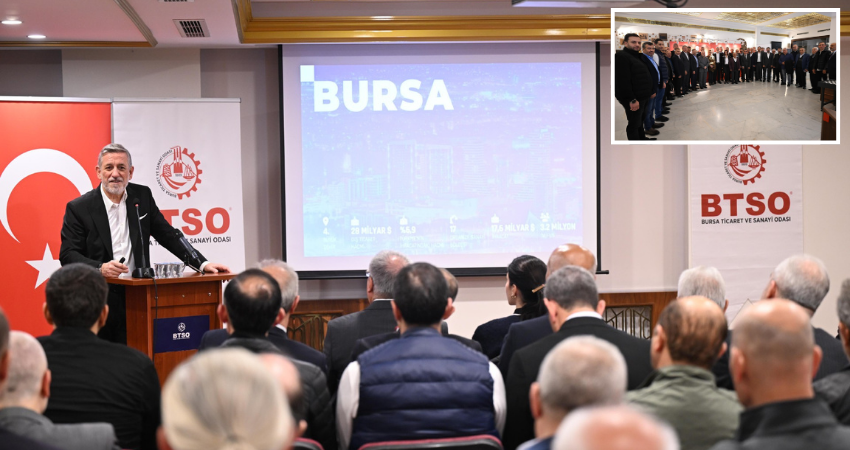 BTSO Başkanı İbrahim Burkay Tarihi Çarşı ve Hanlar Bölgesi Üyeleriyle Buluştu